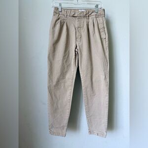 Topman Khaki Pleated Chino Pants